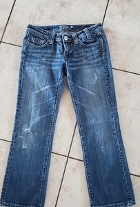 Capri jeans, low-rise, 27inch